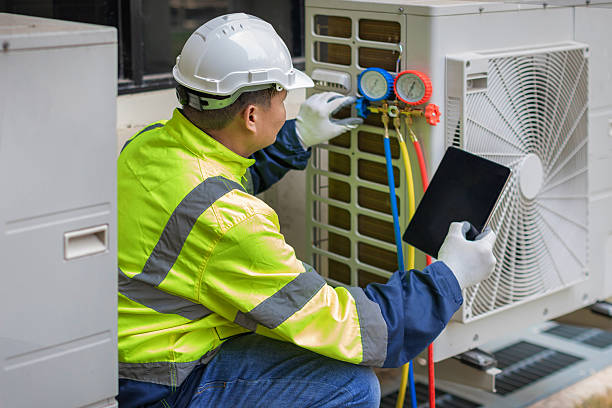 Professional Hvac Maintenance technician working in Marine On Saint Croix, MN
